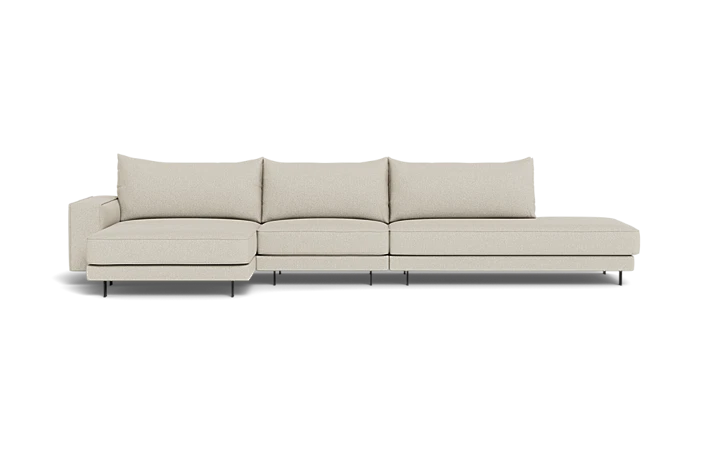 Samba Double Day sofa med chaiselong og open end og Pedro arm